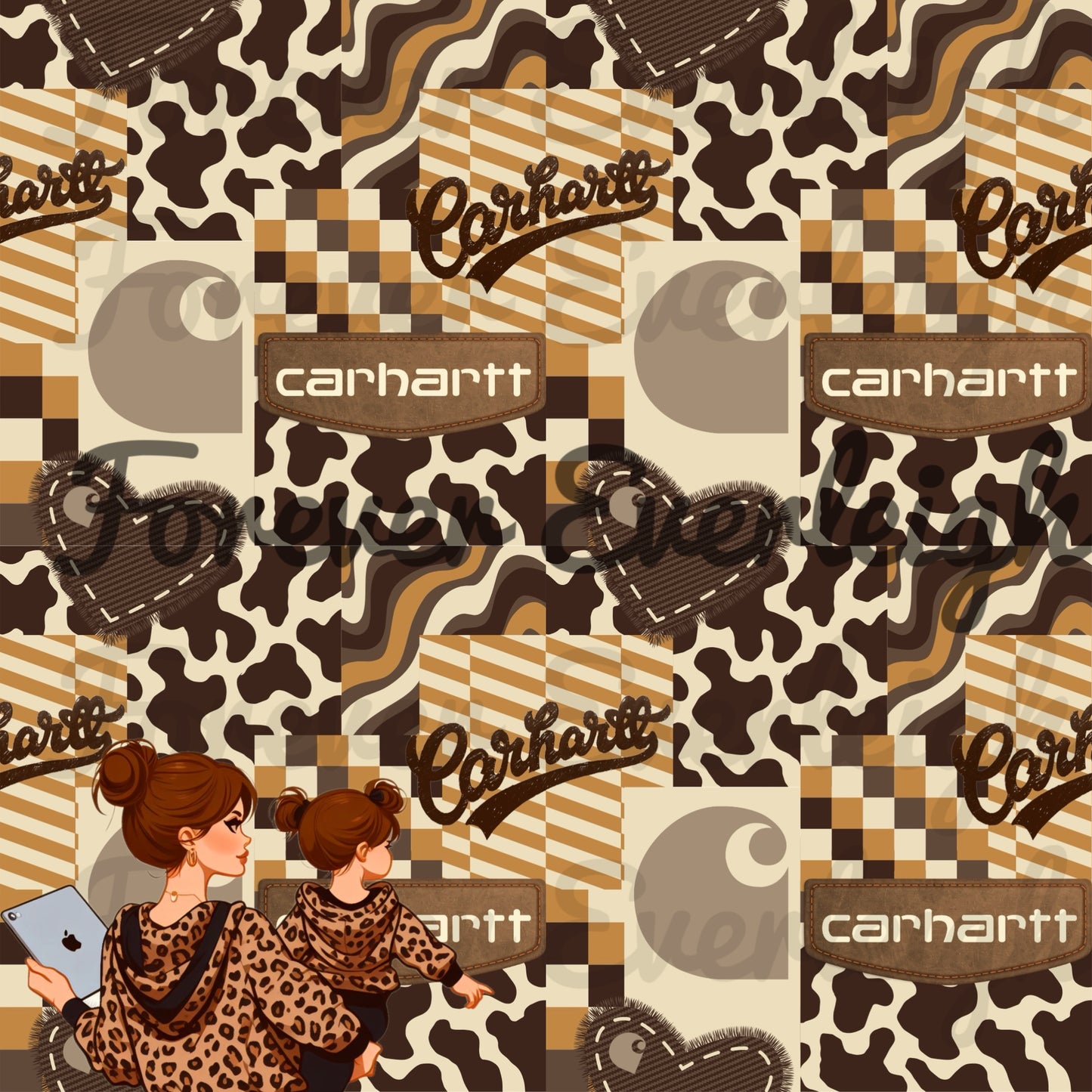 Blue collar patchwork