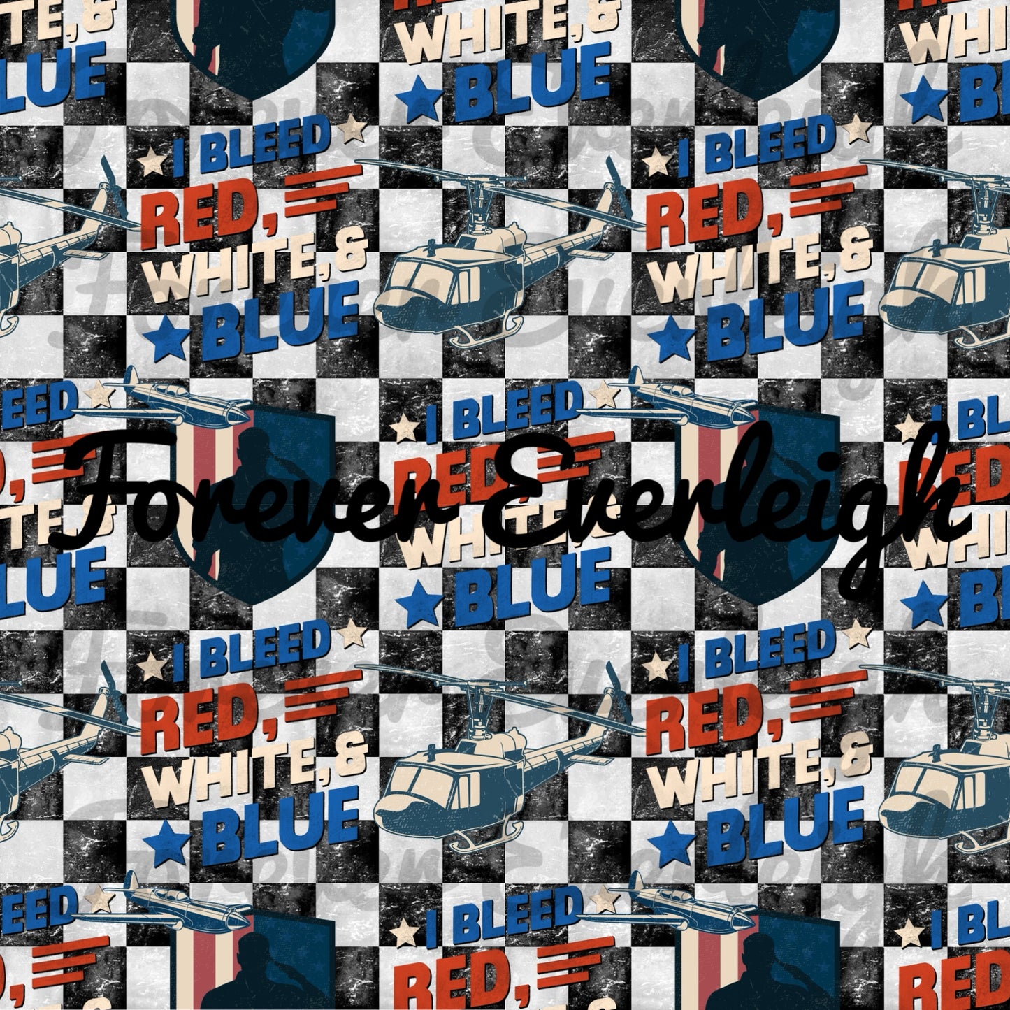 I bleed red white & Blue