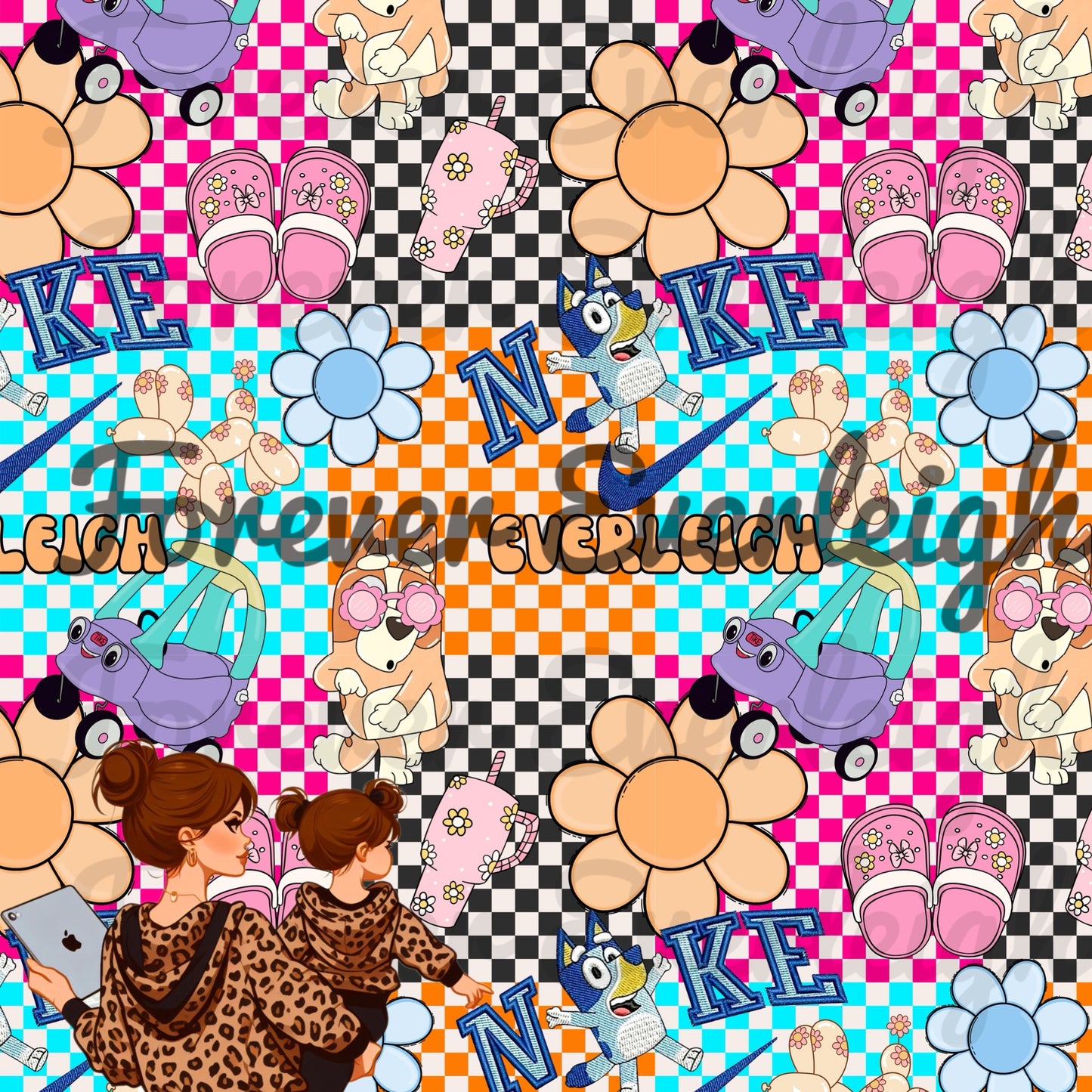 Blue dog editable name