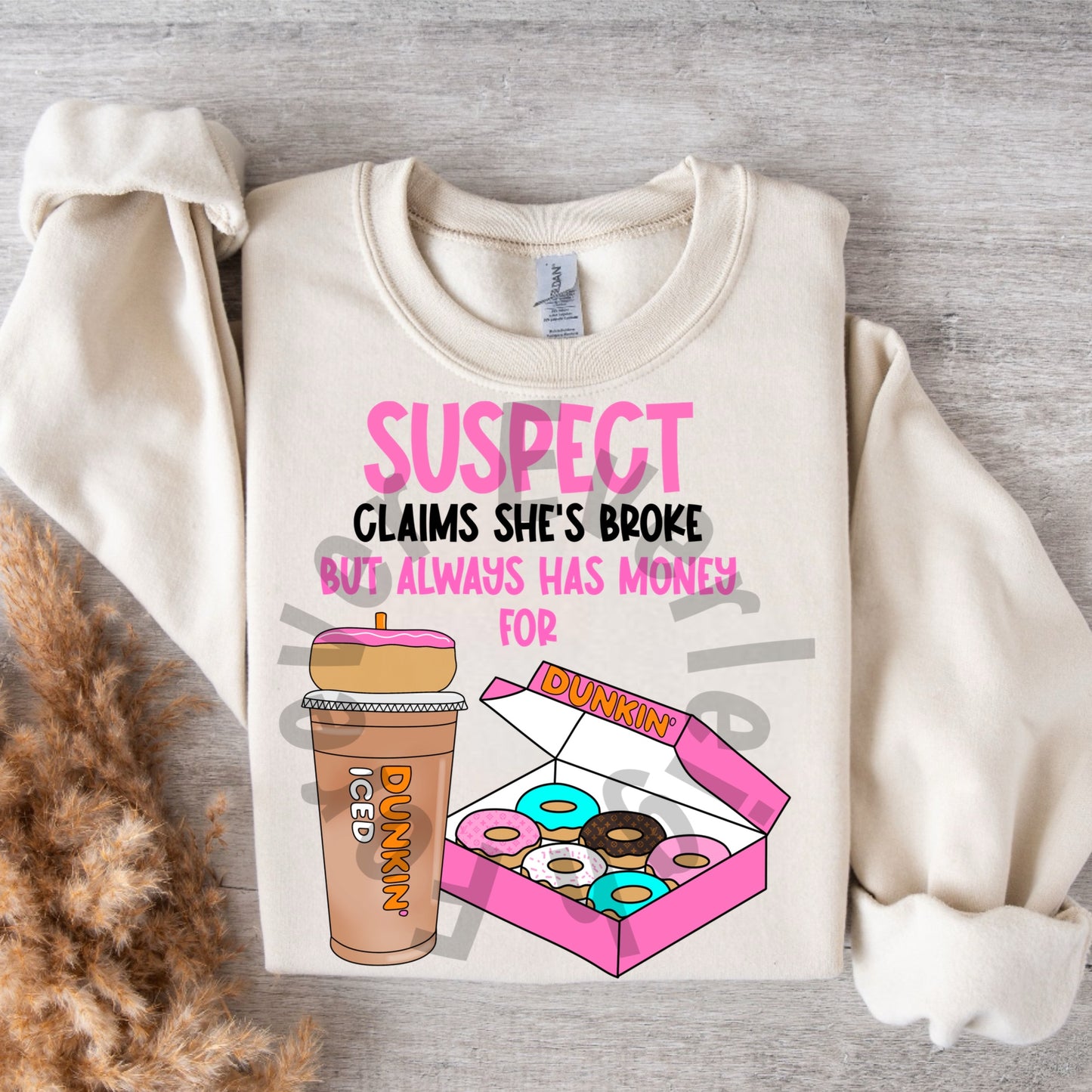 Iced coffee and donuts