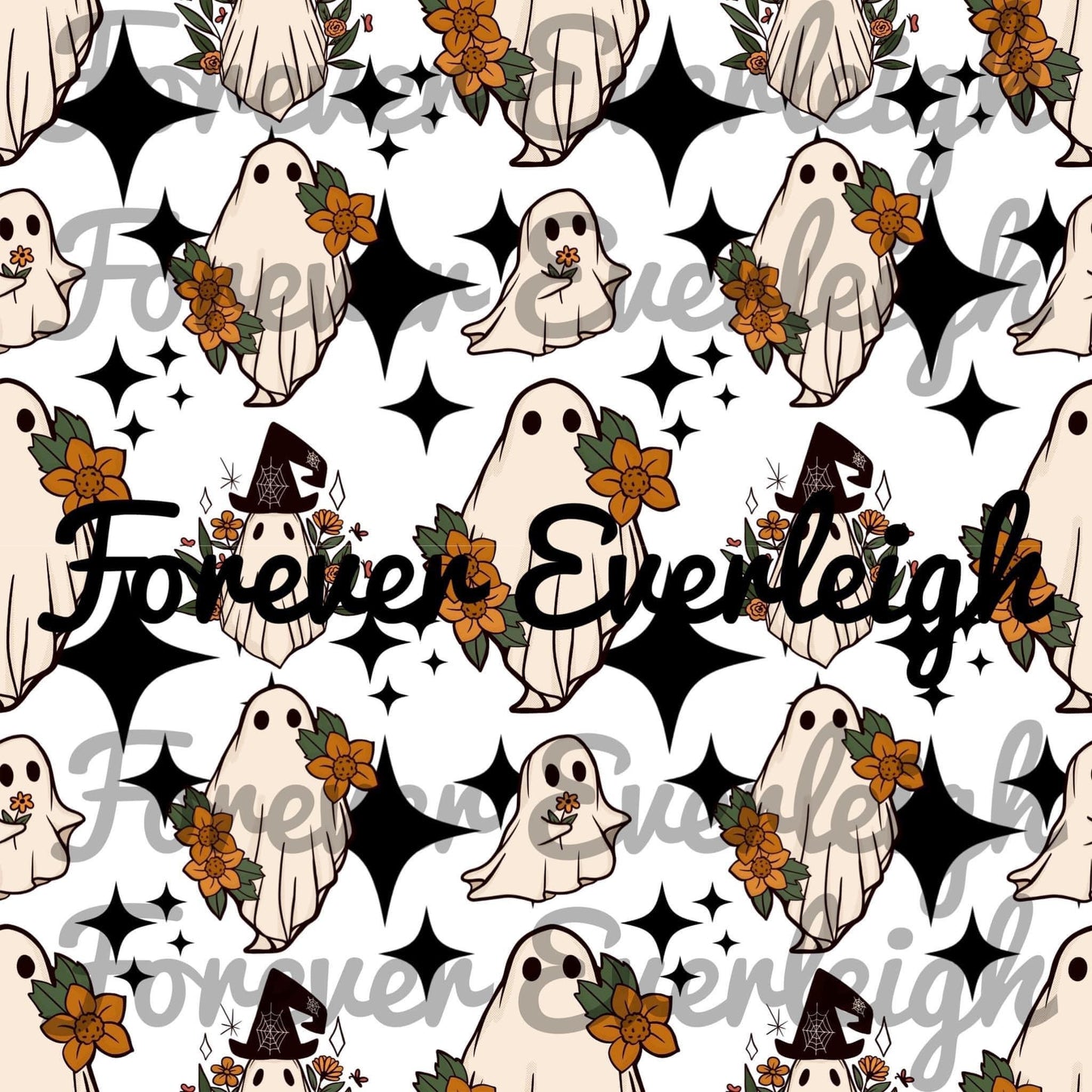 Halloween witch ghost