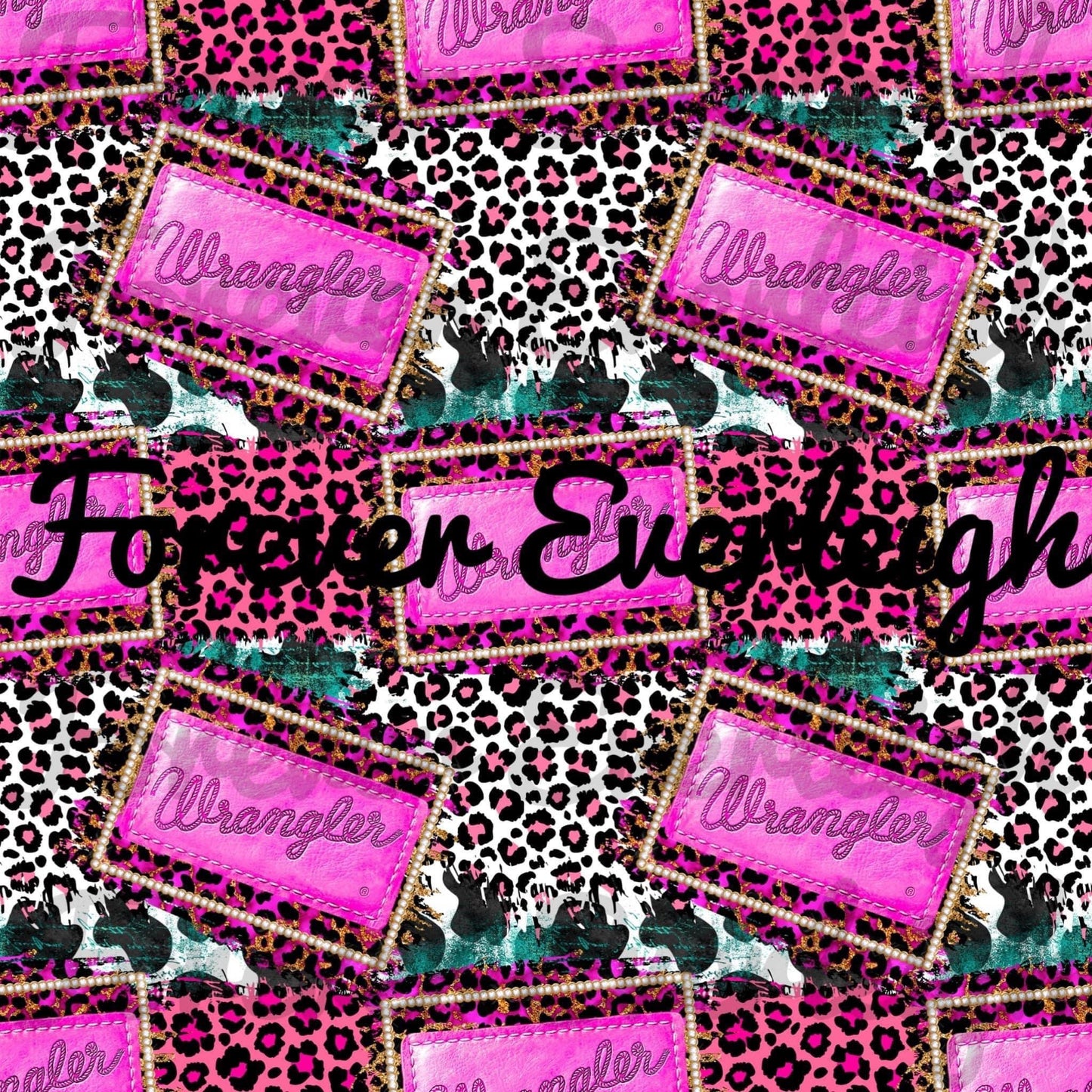 Blue collar animal print