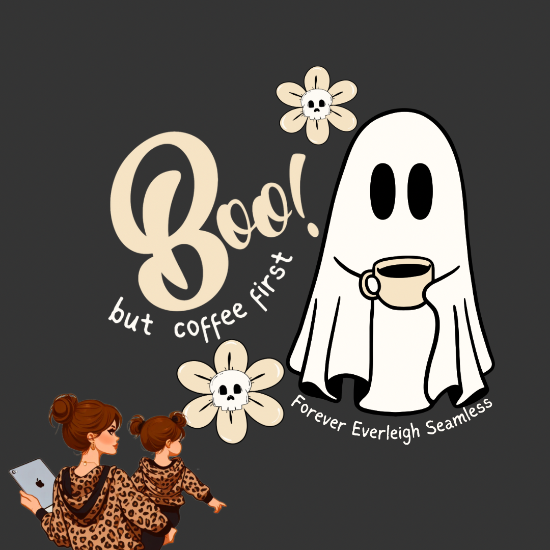 Boo coffee PNG – Forever Everleigh Seamless Files