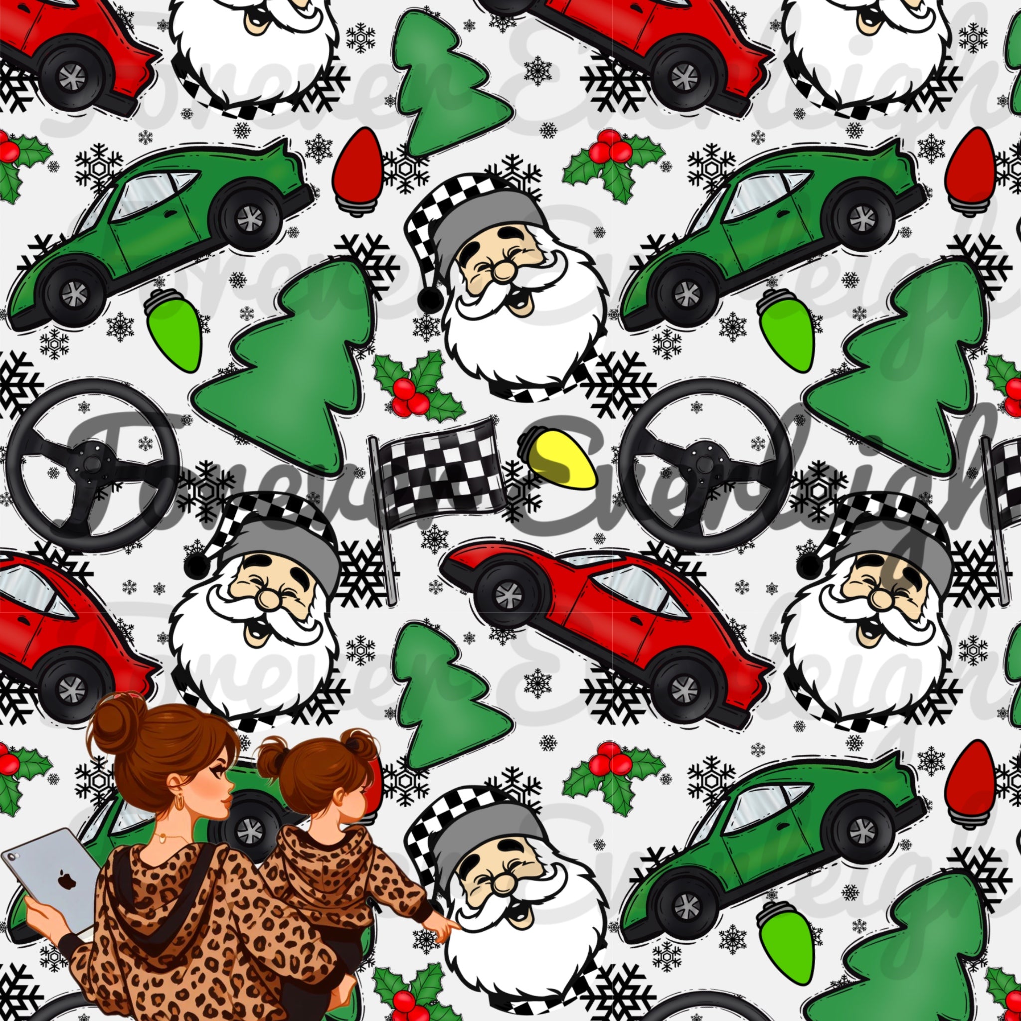 Race car Christmas – Forever Everleigh Seamless Files