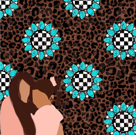 Turquoise sunflower