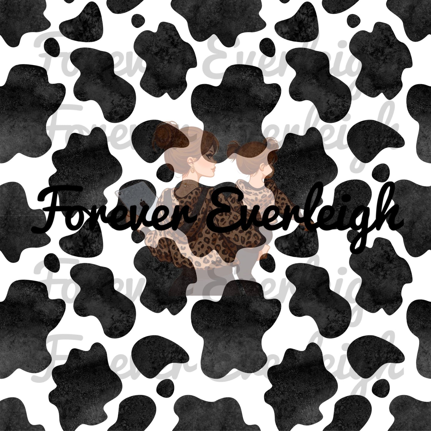 Black cow print