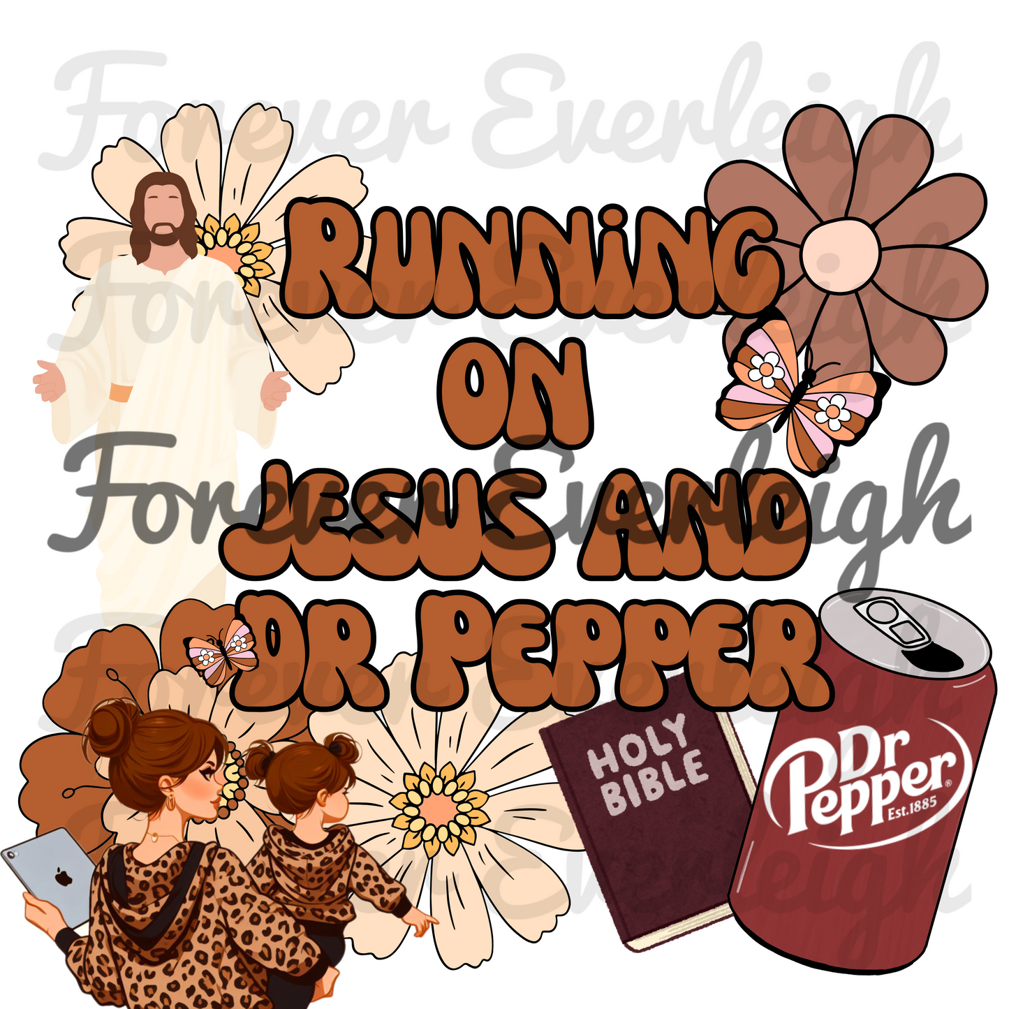 Running on Jesus PNG