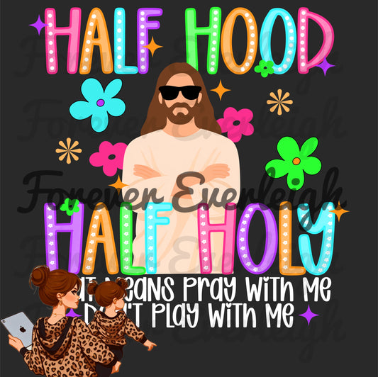 Half hood half holy PNG