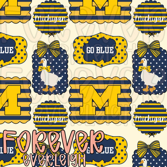 Blue and maize
